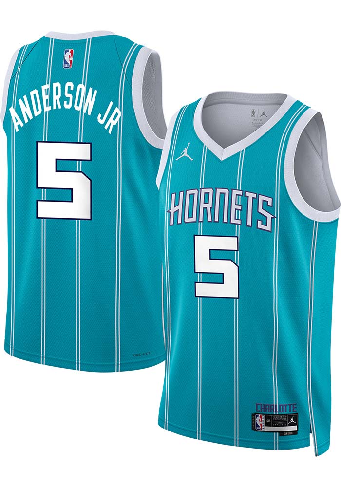 Christian Anderson Charlotte Hornets Nike TEAL Icon Swingman