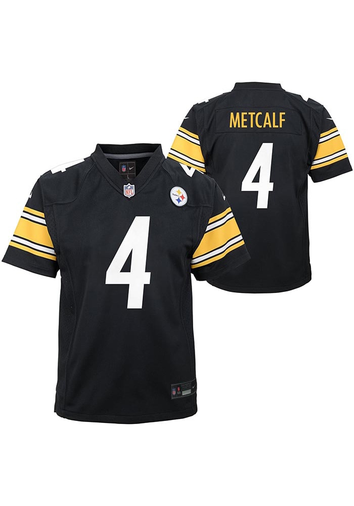 Pittsburgh Steelers DK Metcalf Youth Home Replica BLACK Nike