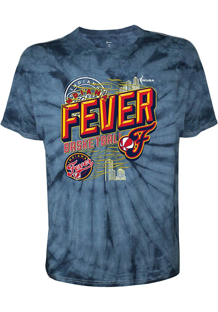 Indiana Fever NAVY Tie Dye Short Sleeve Fashion T Shirt - 10800189