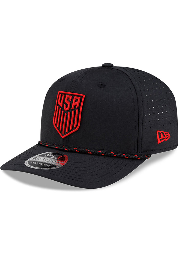 New Era USMNT BLACK Sport Rope Stretch 9SEVENTY Adjustable Hat