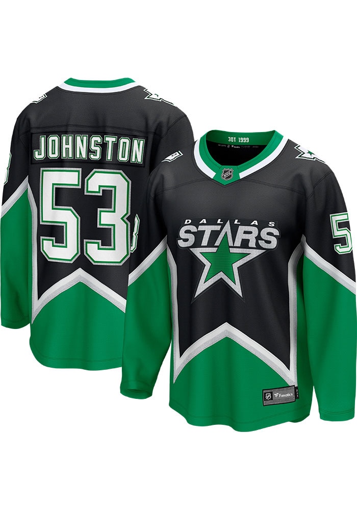 Wyatt Johnston Dallas Stars Mens BLACK Alt Hockey Jersey - 1140287