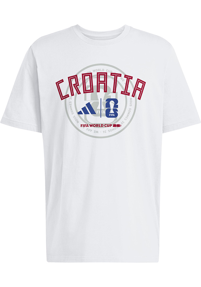 the GazettE 23rd 白Tシャツ Adidas Croatia National Team White Qualifer Short Sleeve T Shirt