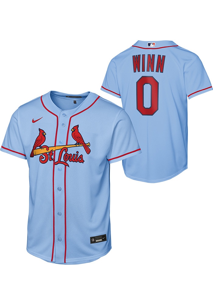 St Louis Cardinals Masyn Winn Youth LIGHT BLUE Alt 1 Baseline