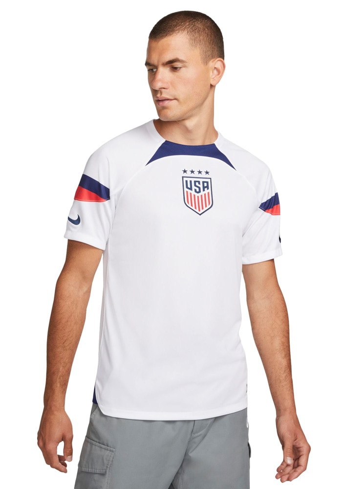 USWNT Mens Nike Replica Soccer WHITE/BLUE Alternate Home Stadium