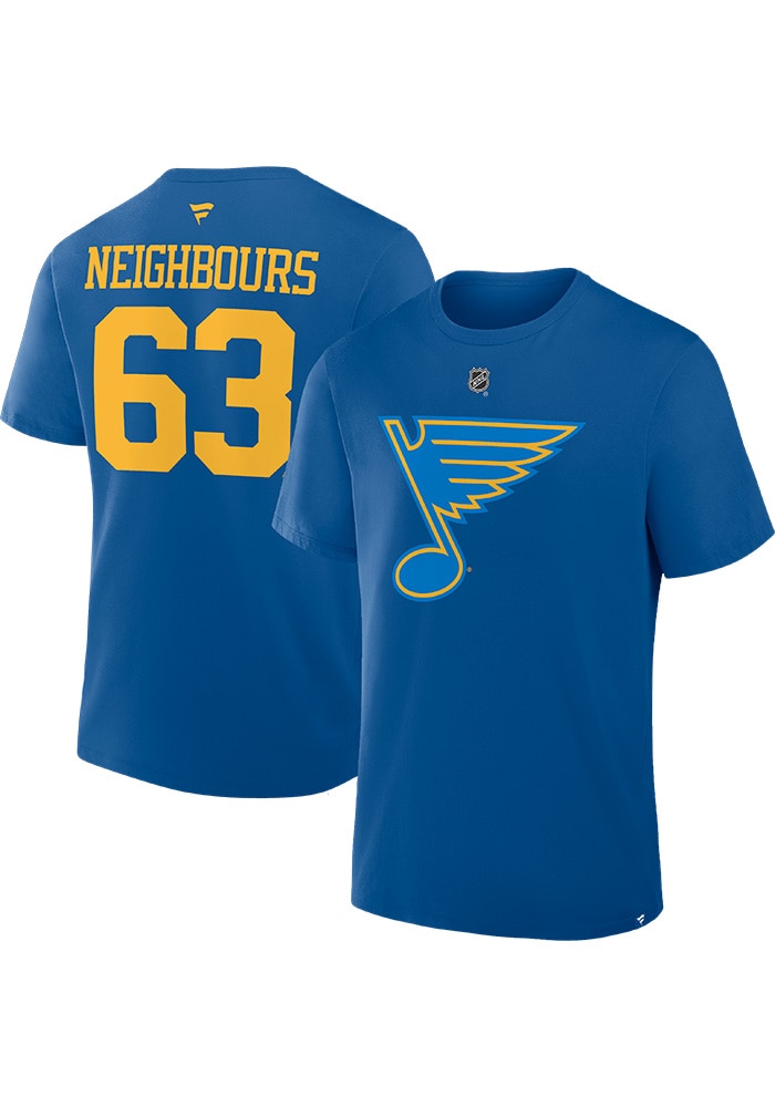 Jake Neighbours St Louis Blues LIGHT BLUE Home Short Sleeve Player