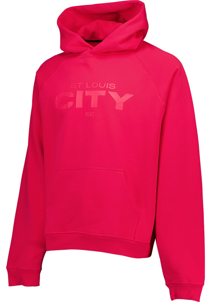 St Louis City SC Mens Tonal Oversized Hoodie - RED