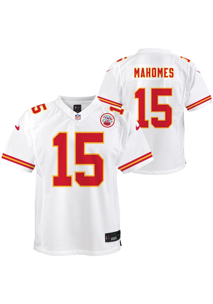 Kansas City Chiefs Patrick Mahomes Youth Game White Nike Football