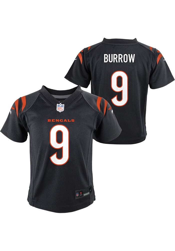 Cincinnati Bengals Joe Burrow Boys Game BLACK Nike Football Jersey