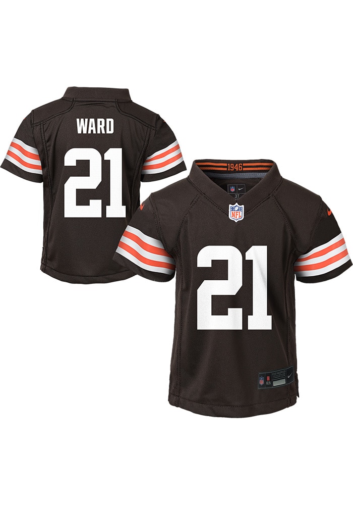 Cleveland Browns Denzel Ward Boys Home BROWN Nike Football Jersey