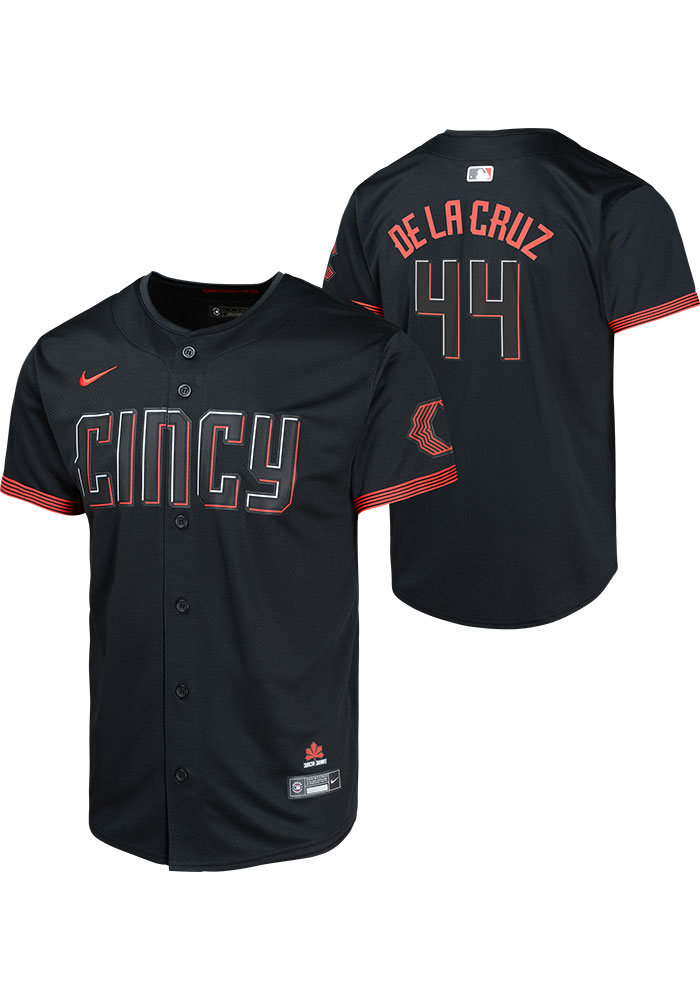 Cincinnati Reds Elly De La Cruz Youth BLACK City Connect Limited