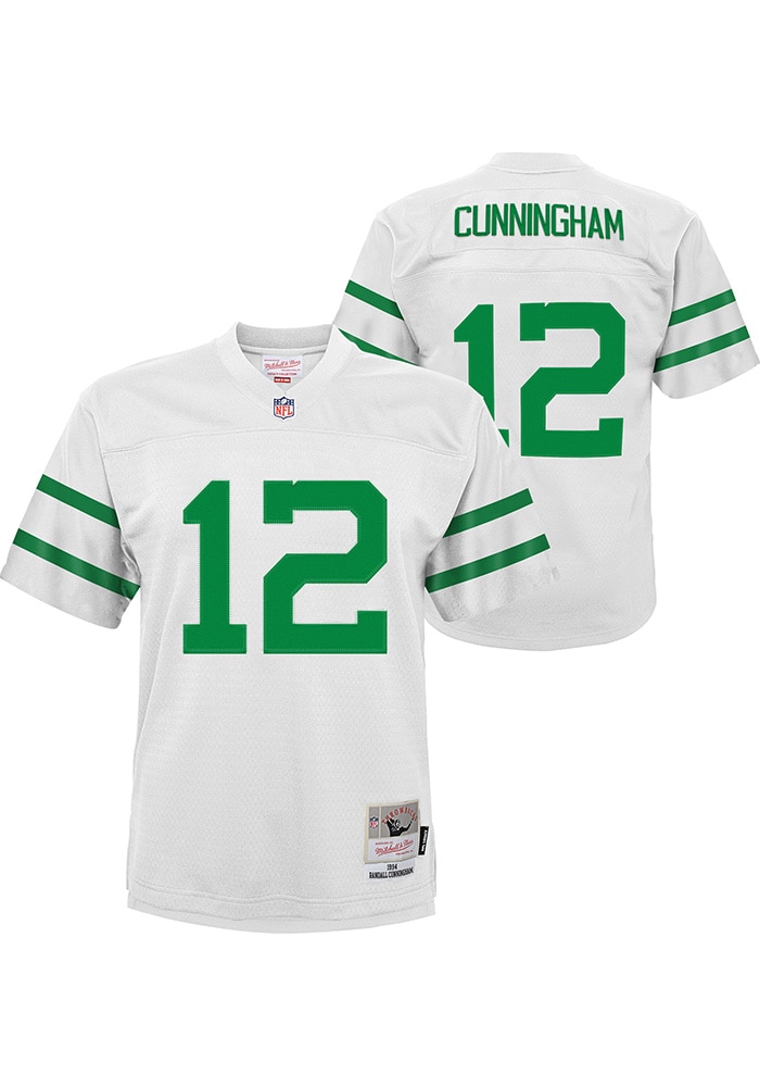 Philadelphia Eagles Randall Cunningham Boys Legacy White Mitchell