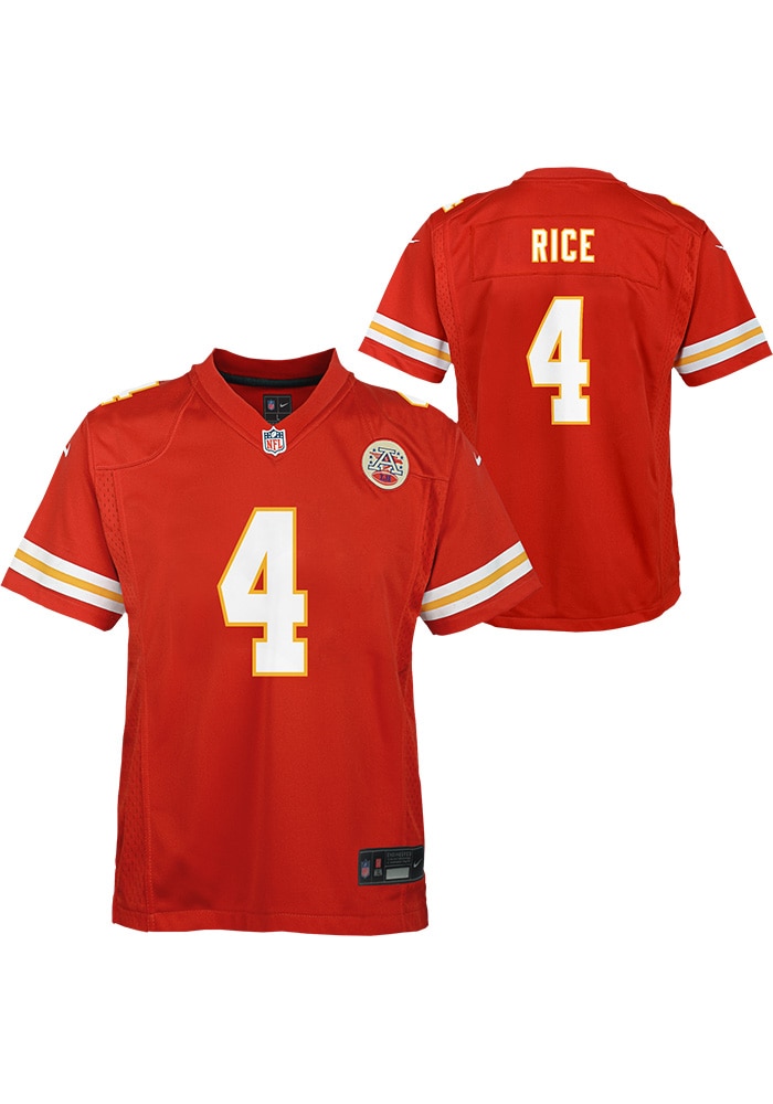 Kansas City Chiefs Rashee Rice Youth Home Replica Red Nike