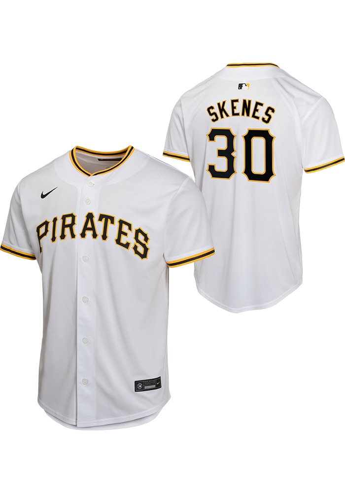 Pittsburgh Pirates Paul Skenes Youth White Home Game Baseball