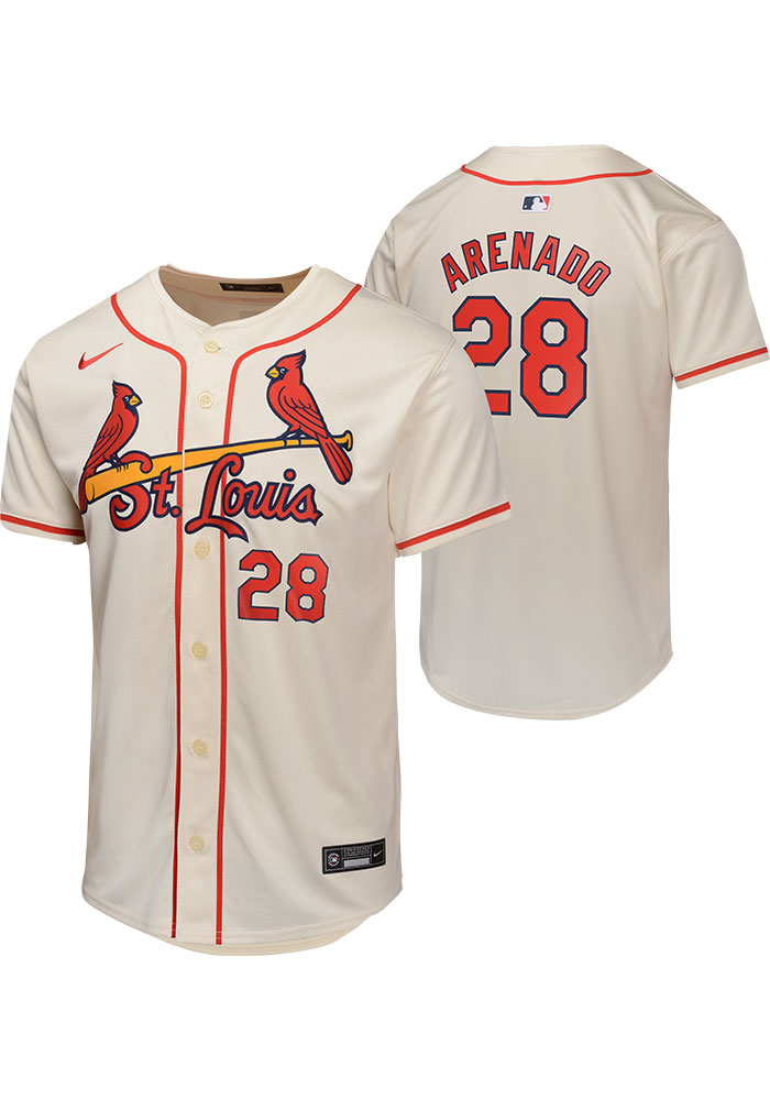 St Louis Cardinals Nolan Arenado Youth CREAM Alt 2 Limited
