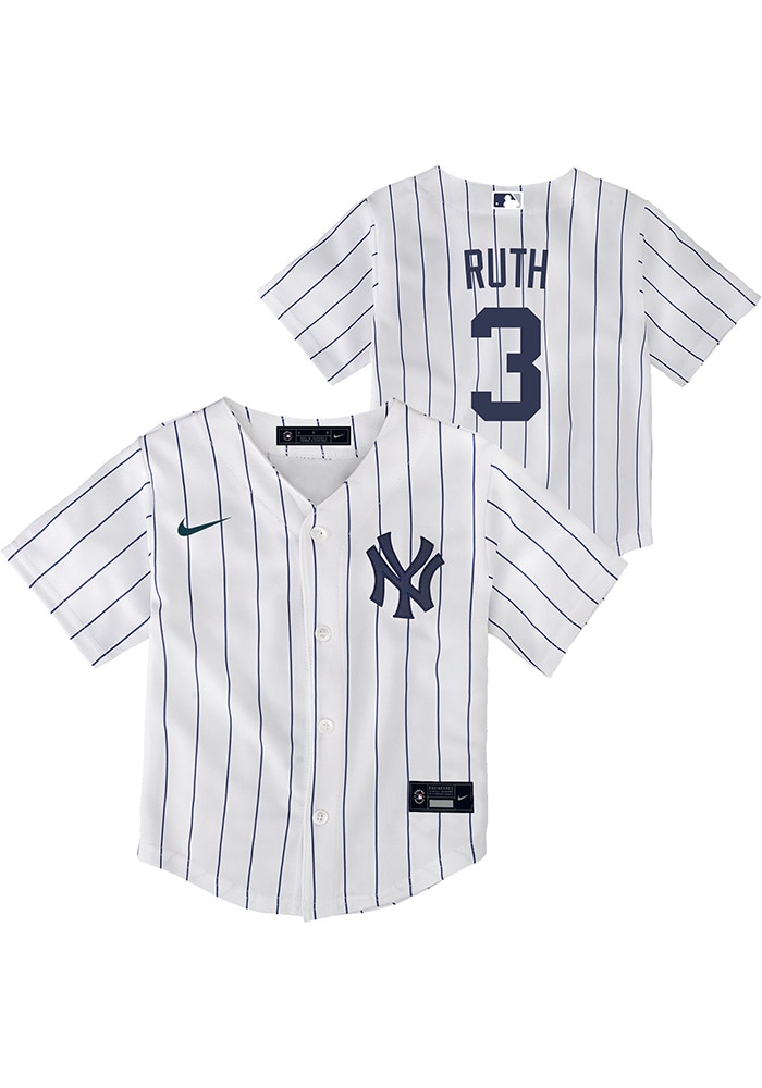 New York Yankees Babe Ruth Toddler Home Replica White Baseball
