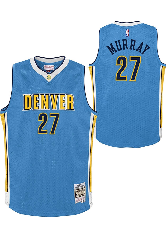 NBA ユニフォーム　ハロルド　マイナー Jamal Murray # Denver Nuggets Boys BLUE Swingman Road Jersey
