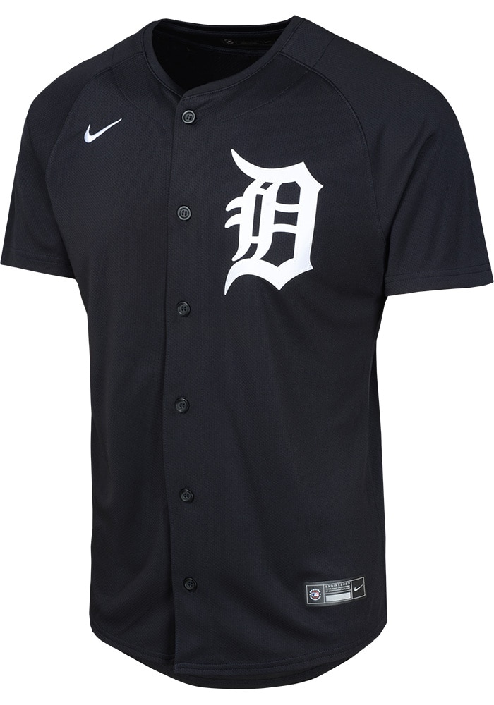 MLB “ Detroit Tigers “ Jersey ベースボールシャツ Detroit Tigers Youth NAVY Alt 2 Limited Blank Baseball Jersey
