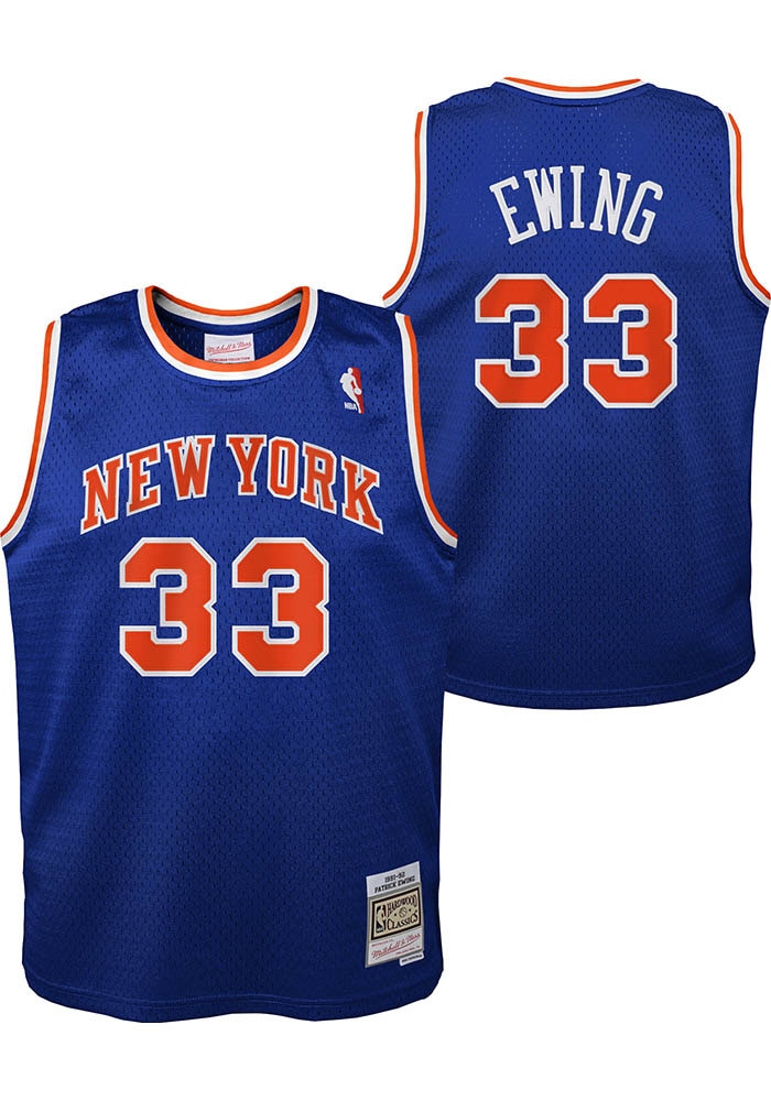 New York Knicks Patrick Ewing Youth ROYAL Swingman Road Basketball
