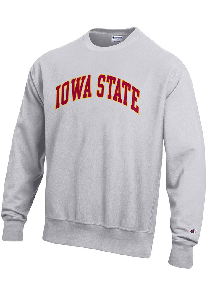 Champion Iowa State Cyclones Mens GREY Reverse Weave Crew