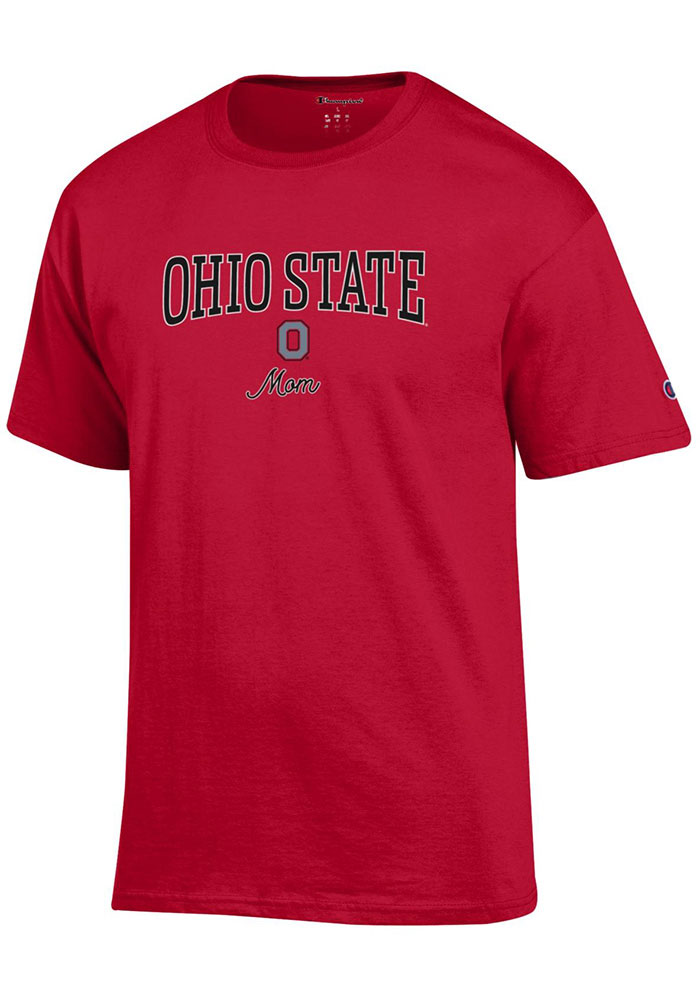 Champion Ohio State Buckeyes Womens Red Mom T-Shirt - 14756147