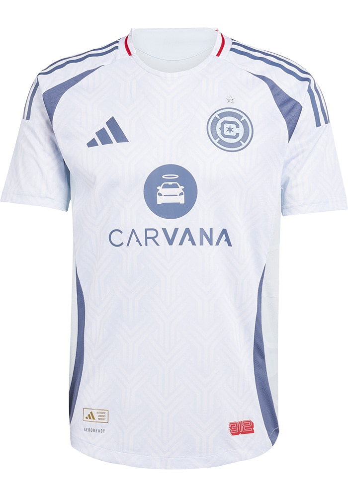 サッカーユニフォーム シカゴファイア Chicago Fire Mens Adidas Authentic Soccer LIGHT BLUE 25-26 Away