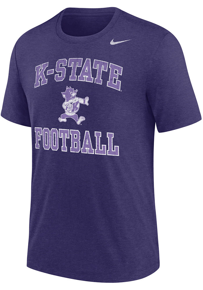 Nike PURPLE K-State Wildcats Varsity Willie Football Triblend