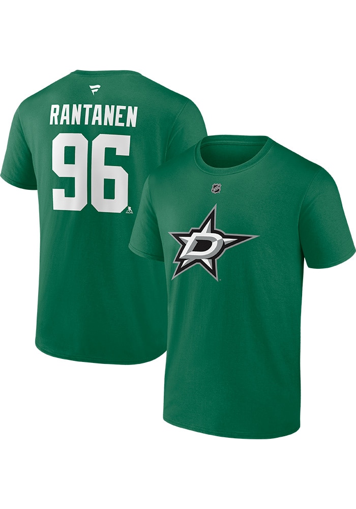 テヒョン　ユニフォーム Mikko Rantanen Dallas Stars GREEN Home Short Sleeve Player T Shirt