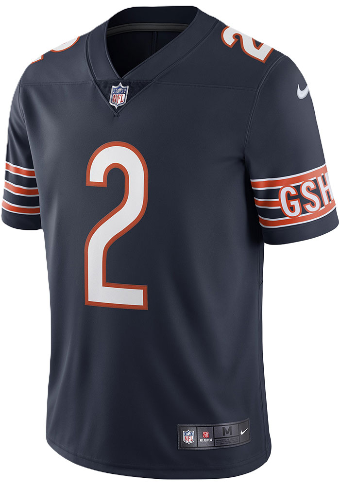 DJ Moore Chicago Bears Mens NAVY Vapor F.U.S.E. Limited