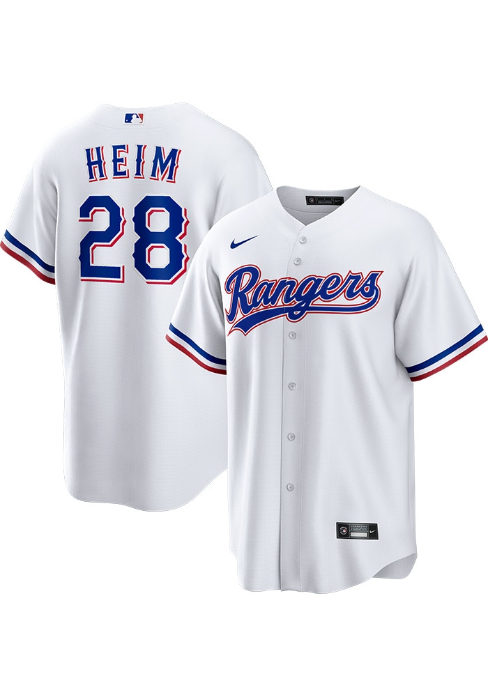 Jonah Heim Texas Rangers Mens Replica WHITE Home Jersey - 173200996