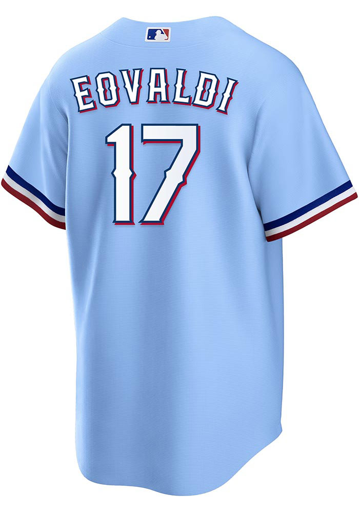Nathan Eovaldi Texas Rangers Mens Replica LIGHT BLUE Alt Jersey
