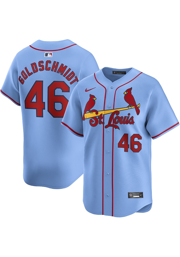 MLB ダイヤモンドバックス ポール・ゴールドシュミット選手　ユニフォーム　M Paul Goldschmidt St Louis Cardinals Mens LIGHT BLUE Alt 2024