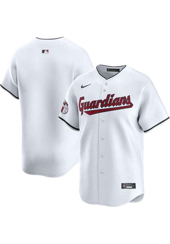 Nike Cleveland Guardians Mens WHITE Home 2024 Limited Baseball