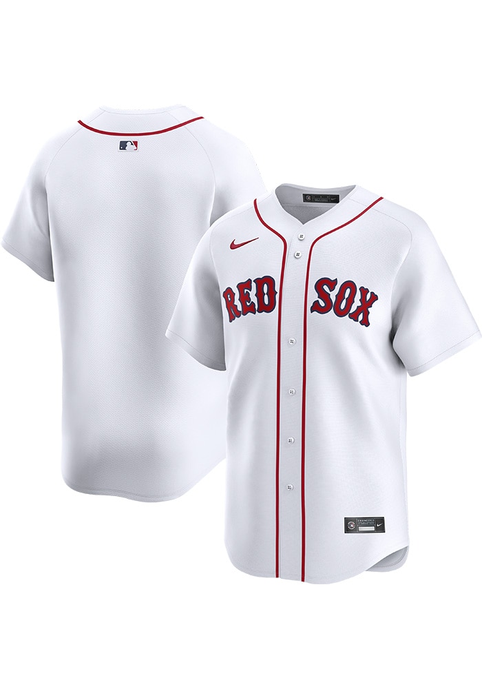 Nike Boston Red Sox Mens WHITE Home 2024 Limited Baseball Jersey