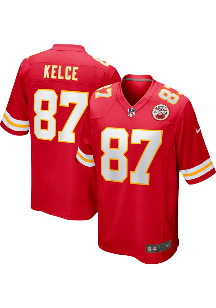 Travis Kelce Kansas City Chiefs Home Game Jersey - RED