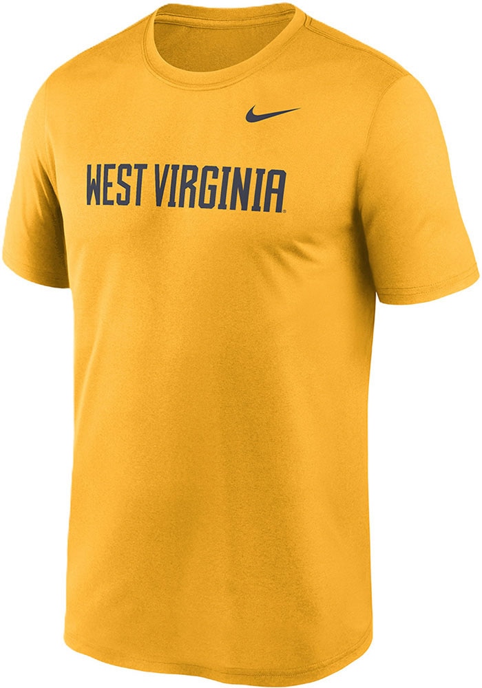 Nike West Virginia Mountaineers GOLD Dri-Fit Legend Short Sleeve T