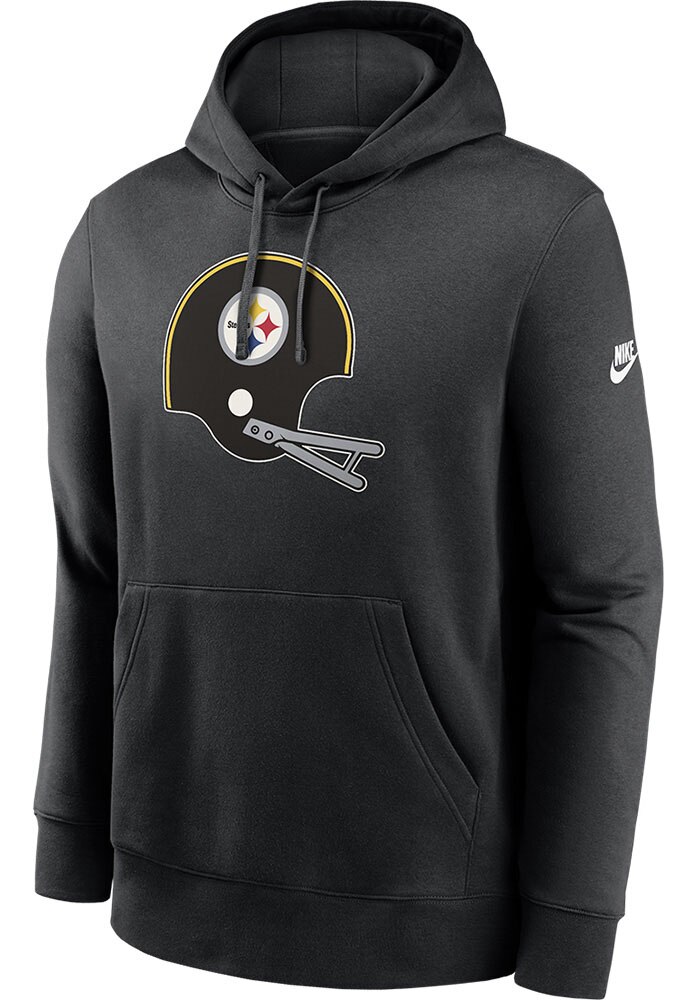 Nike Pittsburgh Steelers Mens BLACK Club Hoodie - 173204579