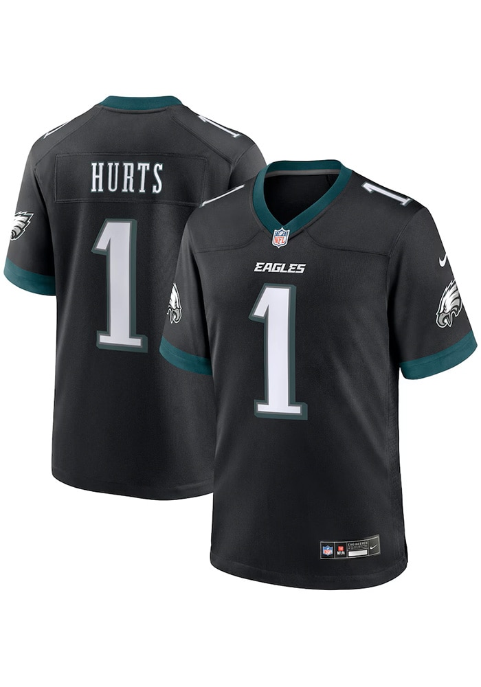 Jalen Hurts Philadelphia Eagles Alt Game Jersey - BLACK