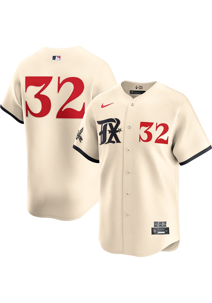Evan Carter Texas Rangers Mens TAN City Connect 2024 Limited