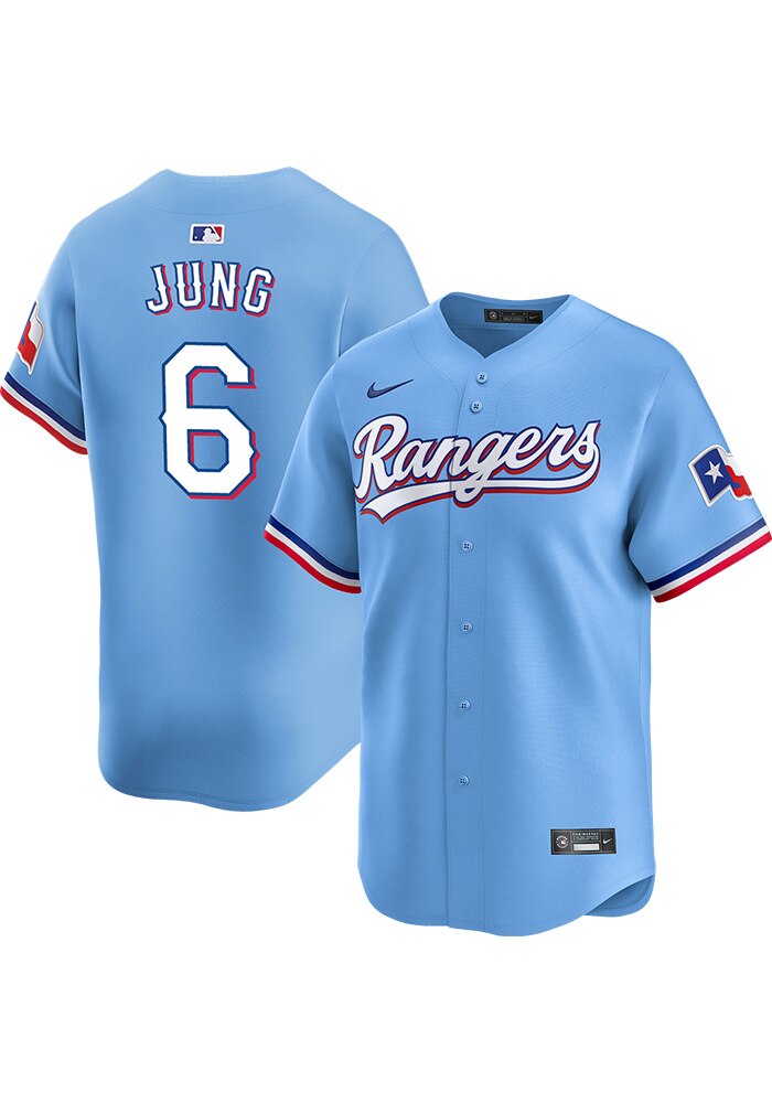 Josh Jung Texas Rangers Mens LIGHT BLUE Alt 2024 Limited Baseball