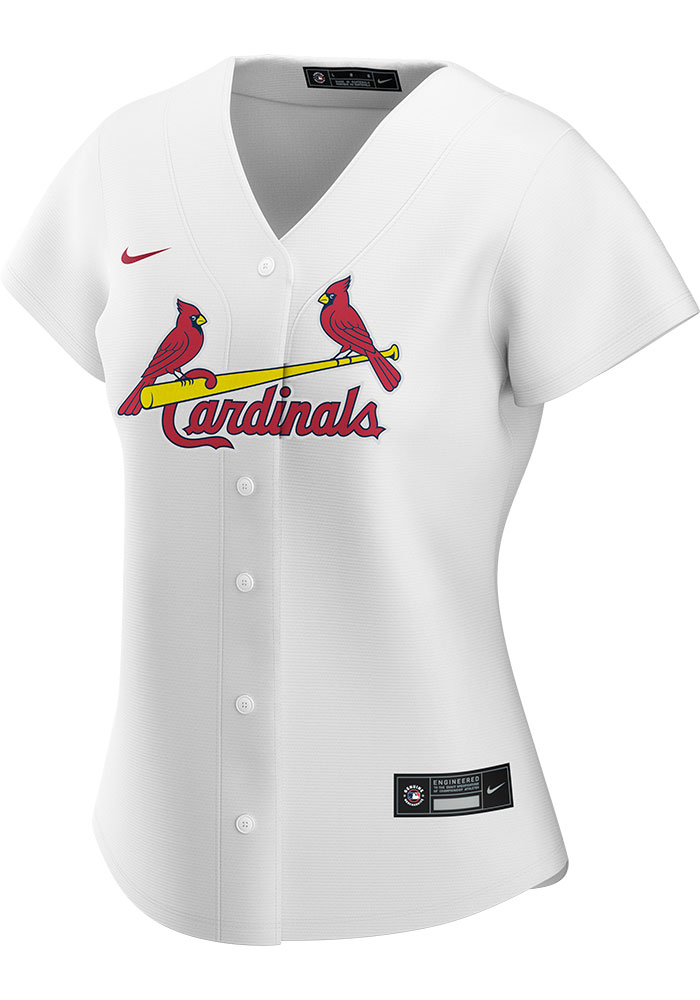 St Louis Cardinals Womens Nike Replica WHITE Home Jersey - 17321305