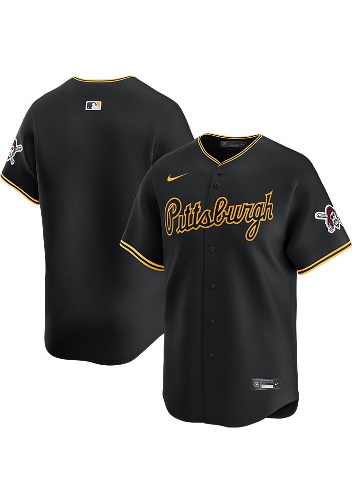 Nike Pittsburgh Pirates Mens BLACK Road Limited Baseball Jersey