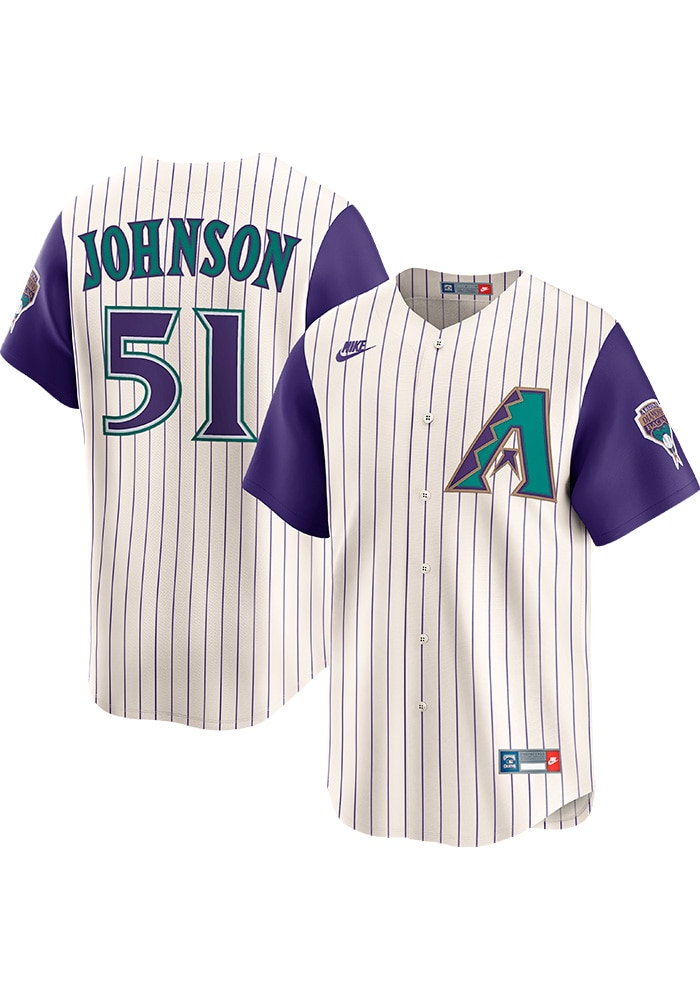 Arizona Diamondbacks Randy Johnson Nike IVORY Throwback