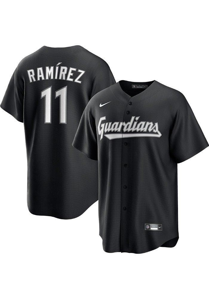 Jose Ramirez Cleveland Guardians Mens Replica BLACK Fashion Jersey