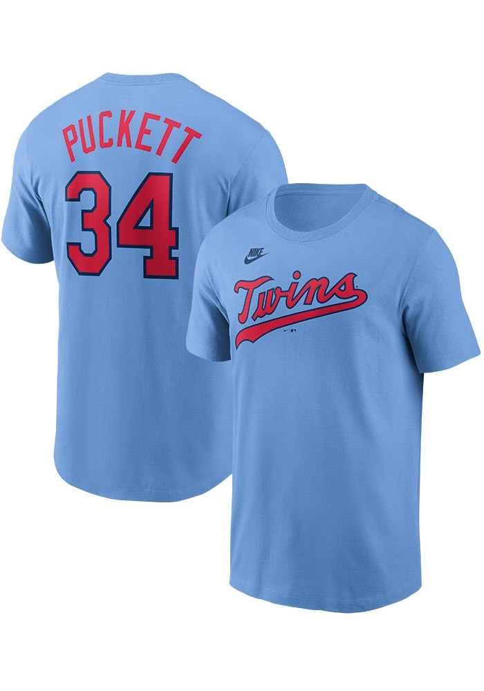 すず 様 twins light blue Kirby Puckett Minnesota Twins LIGHT BLUE Cooperstown Short Sleeve