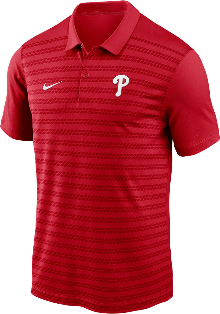 Nike Philadelphia Phillies Mens AC Victory Red Short Sleeve Polo