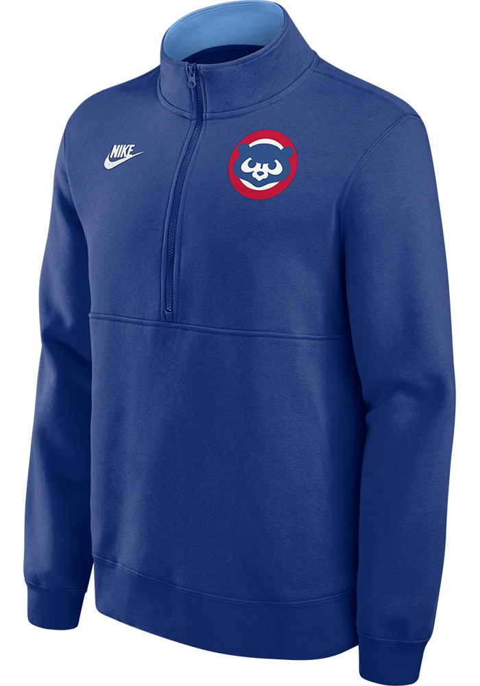 Nike Chicago Cubs Mens ROYAL Cooperstown Knockout Pullover - 173215367
