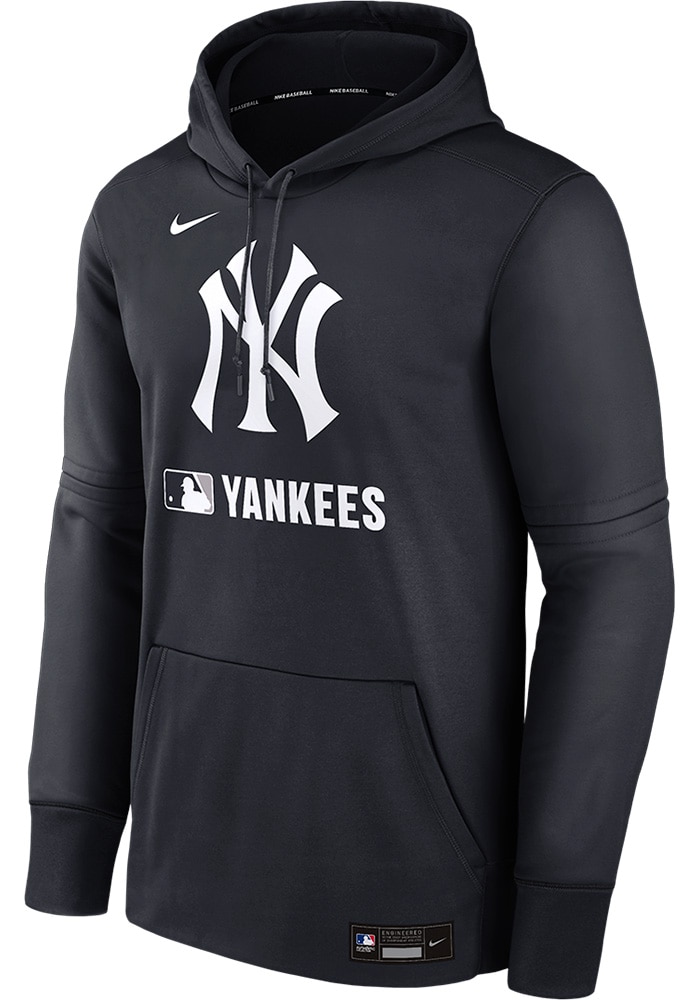 New York Yankees Mens Nike NAVY AC Therma Fit Hood - 173215413