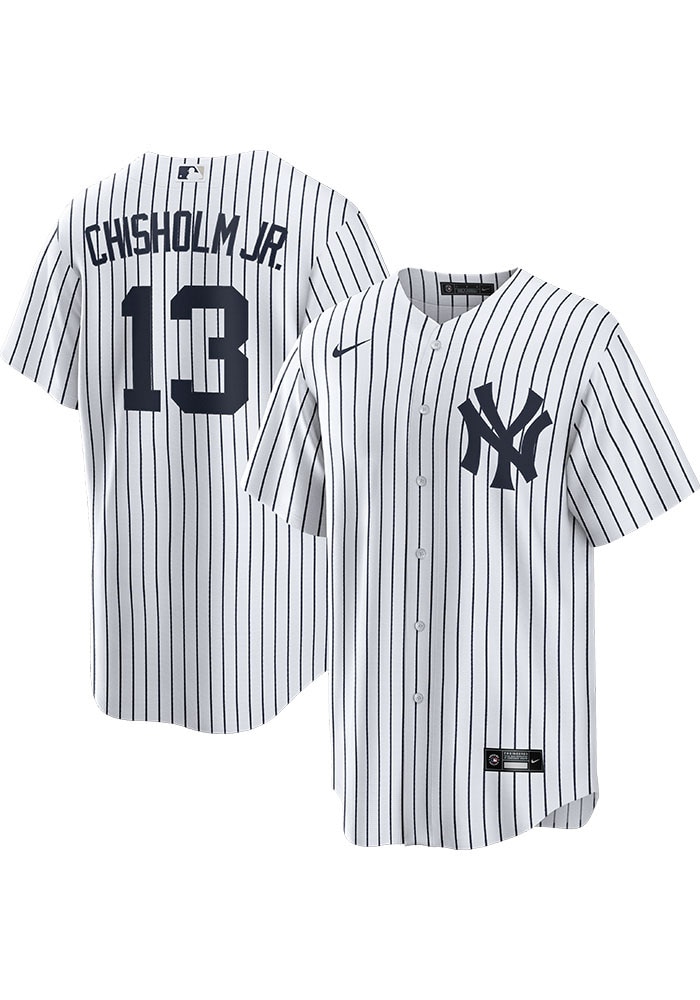 Jazz Chisholm Jr. New York Yankees Mens Replica White Home Jersey