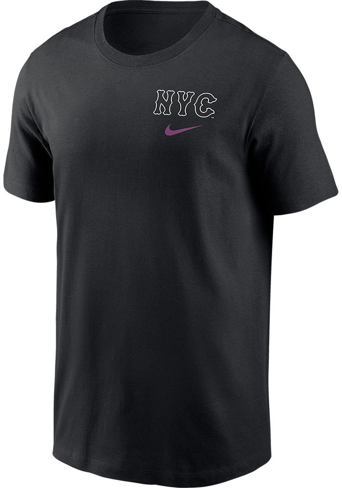 Nike New York Mets BLACK City Connect Short Sleeve T Shirt - 173216489