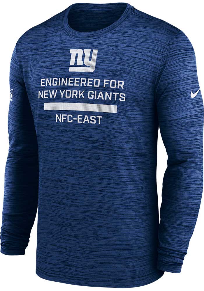 Nike New York Giants NAVY Sideline Team Issue Long Sleeve T-Shirt
